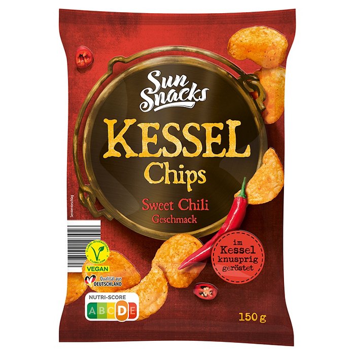 SUNSNACKS Kessel Chips 150 g, Sweet Chili