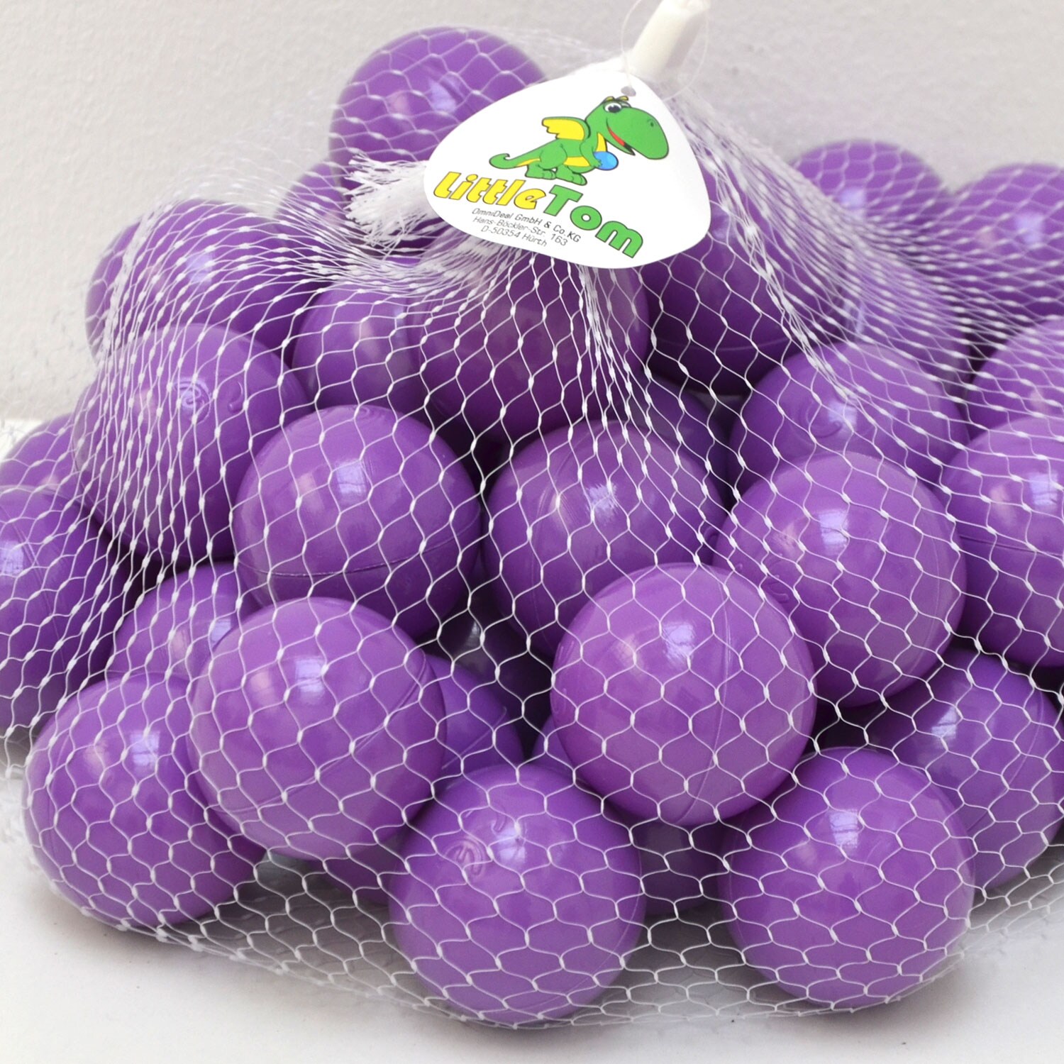 50 Bälle für Bällebad 5,5cm Babybälle Plastikbälle Baby Spielbälle Lila