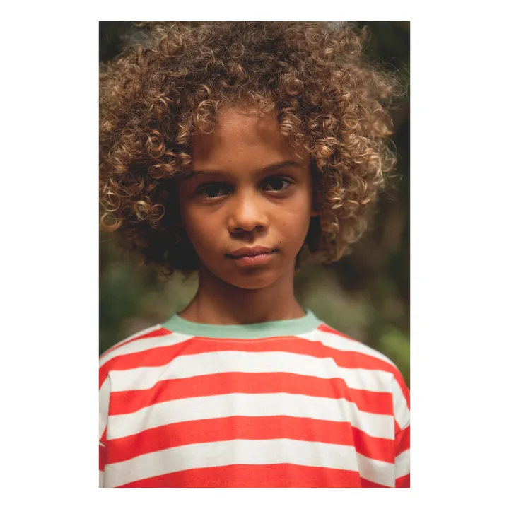 Marlot Paris T-shirt Augusto Rayé | Rouge