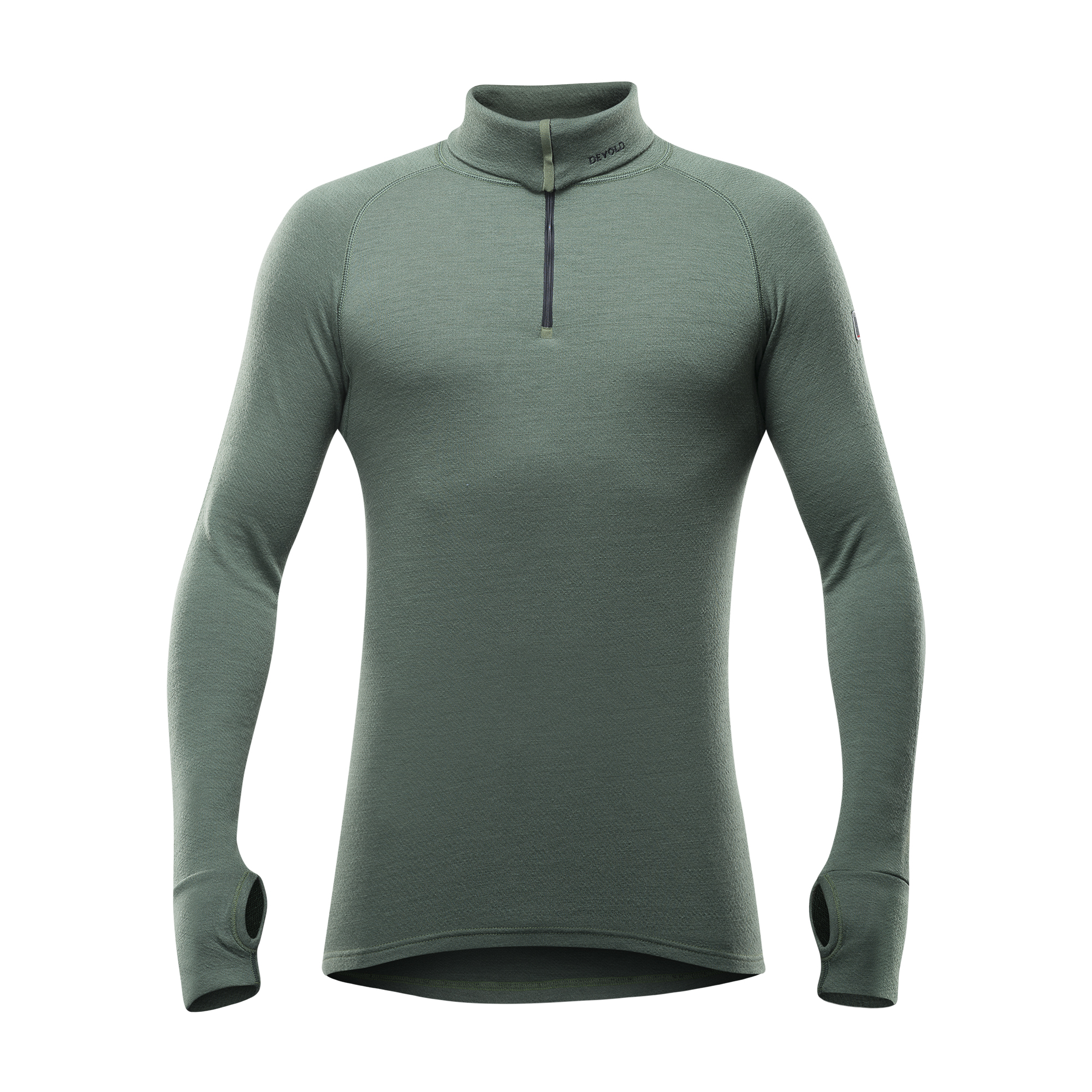 Expedition Zip Neck Herre 421/Forest