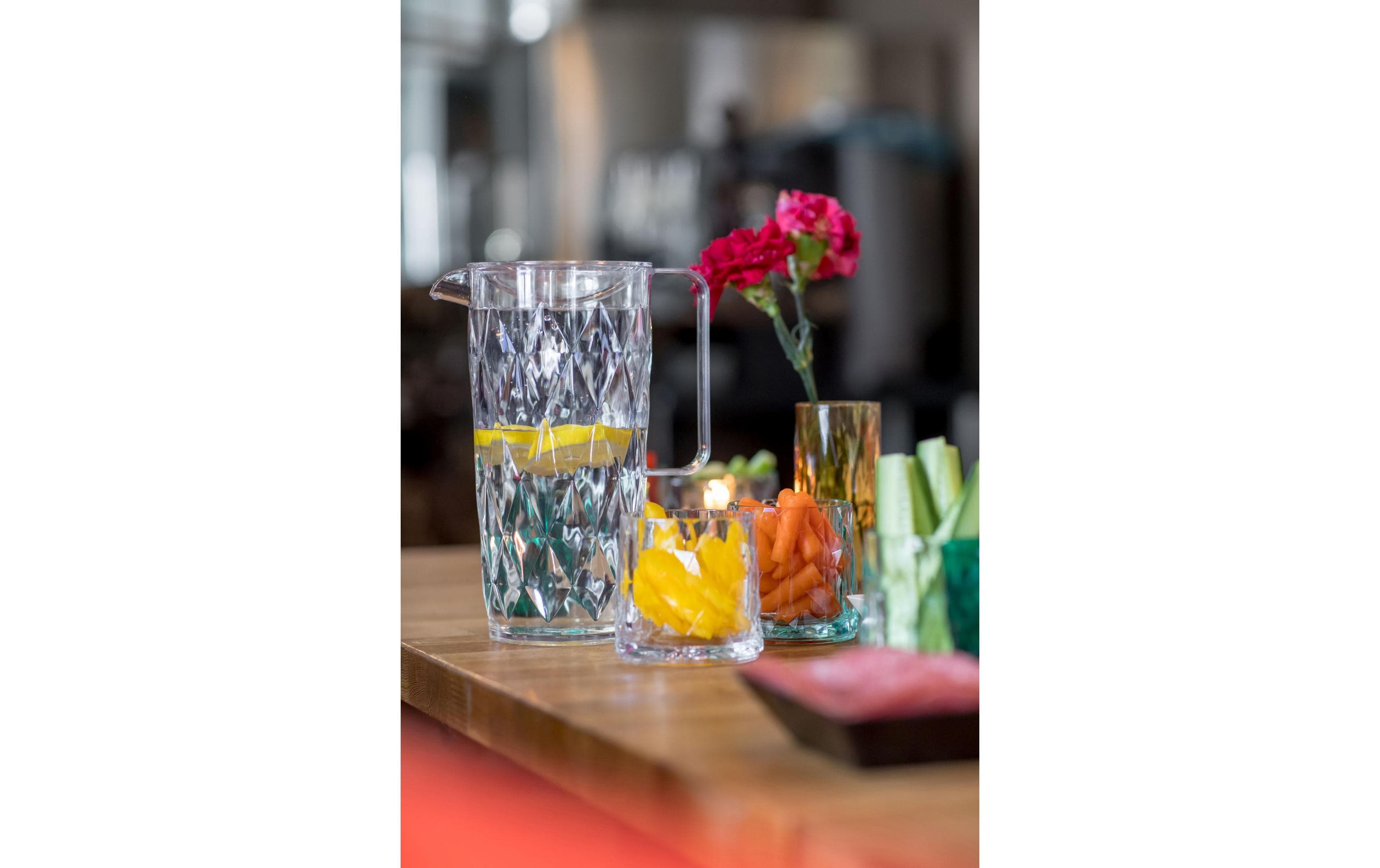 Krug Crystal 1.6 l TransparentKunststoff-Karaffe mit Deckel und Henkel