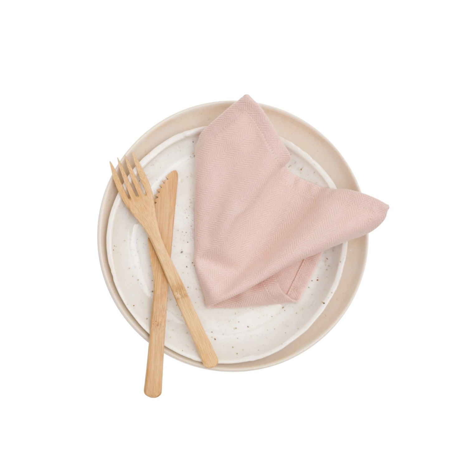 The Organic Company Stoffservietten 4er-Pack Everyday Napkin Pale Rose