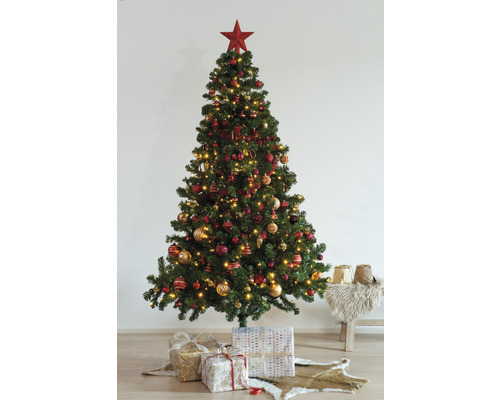 Kunstkerstboom, dennenboom Lafiora Colorado, 180 cm hoog, groen, inclusief boomversiering