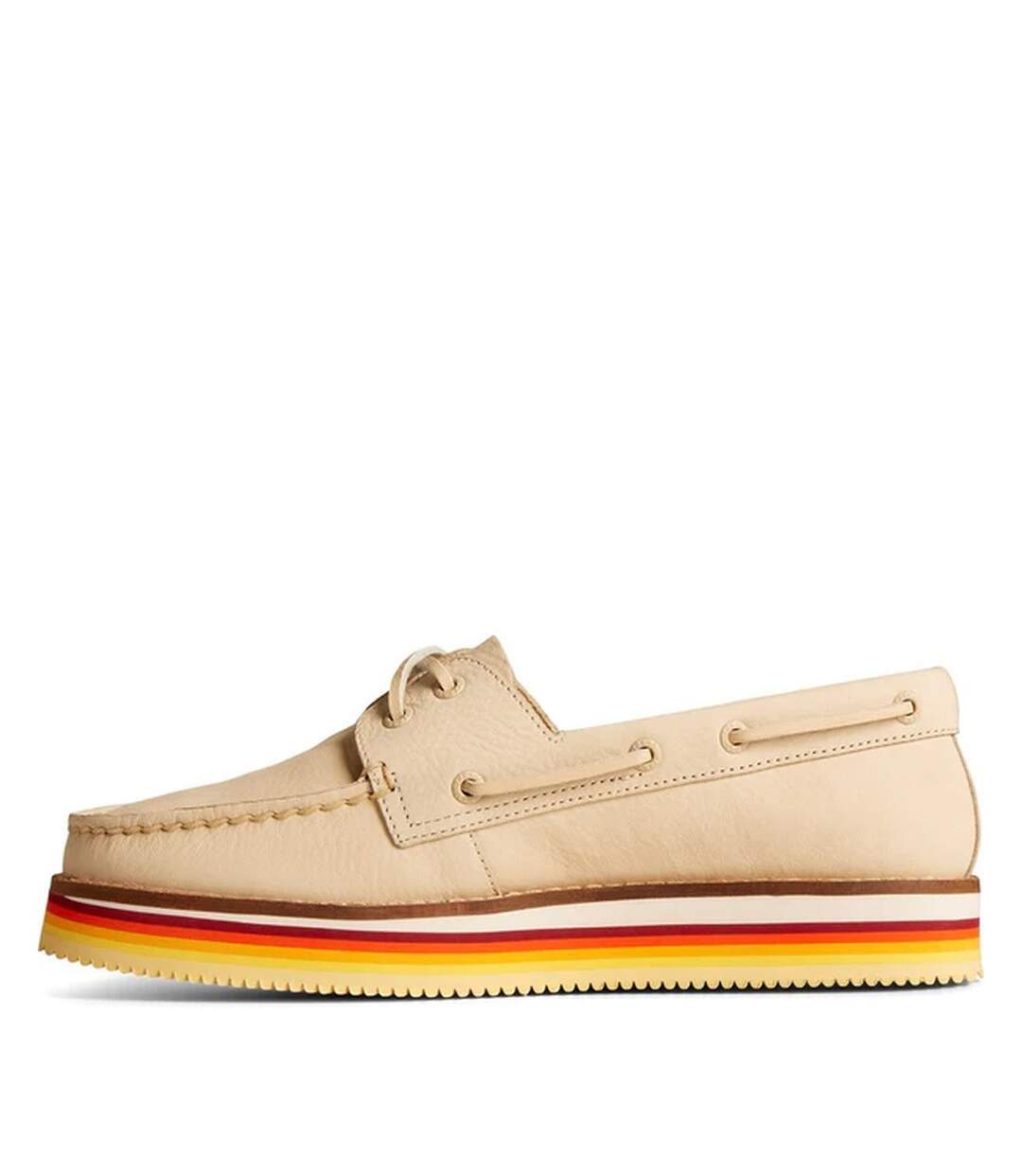 Sperry - Chaussures bateau AUTHENTIC ORIGINAL STACKED - Femme (Blanc cassé) - UTFS9980