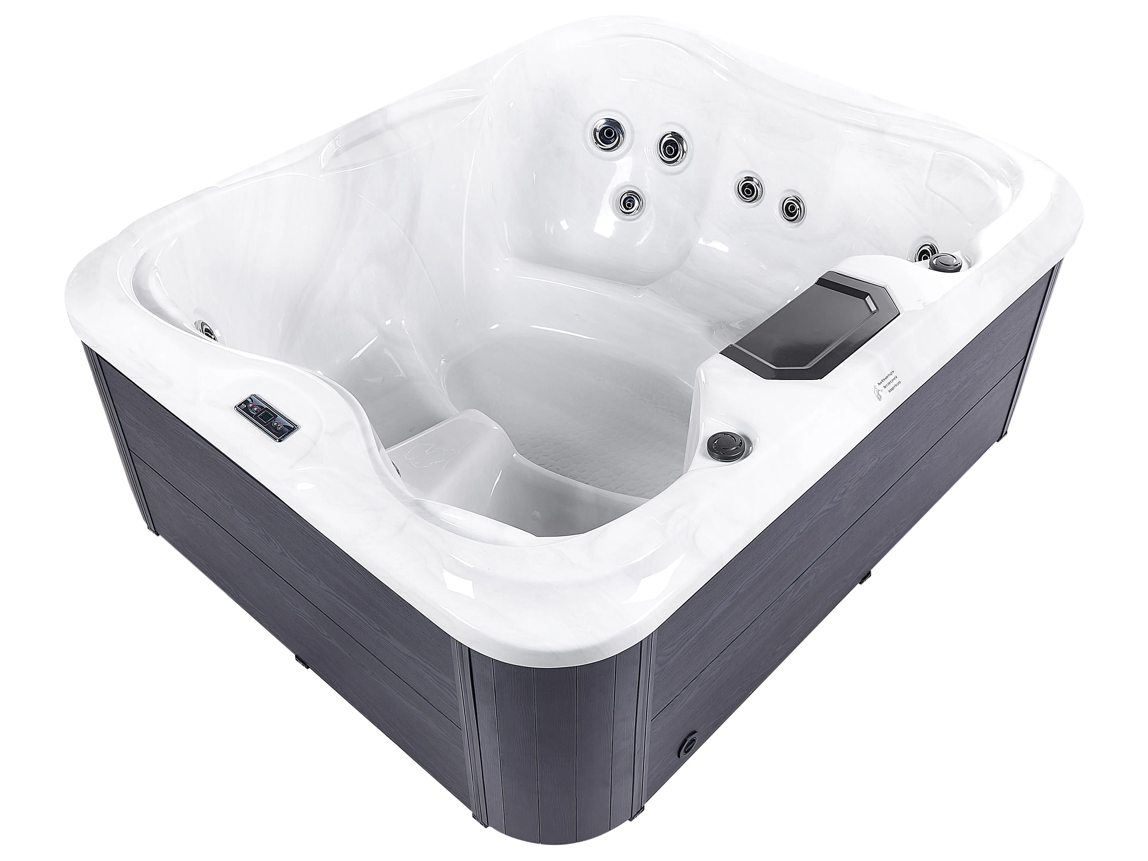 Buiten hottub met LED ARCELIA Wit