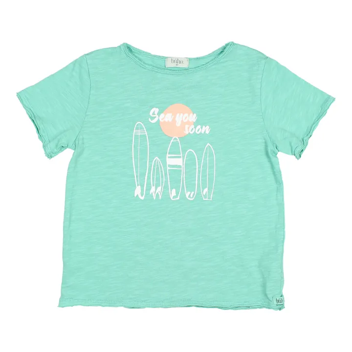 Búho T-Shirt Coton Bio Flamé | Vert
