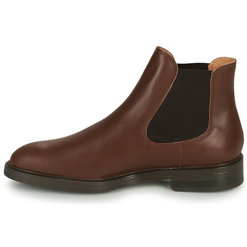 Selected - SLHBLAKE LEATHER CHELSEA BOOT - Marron