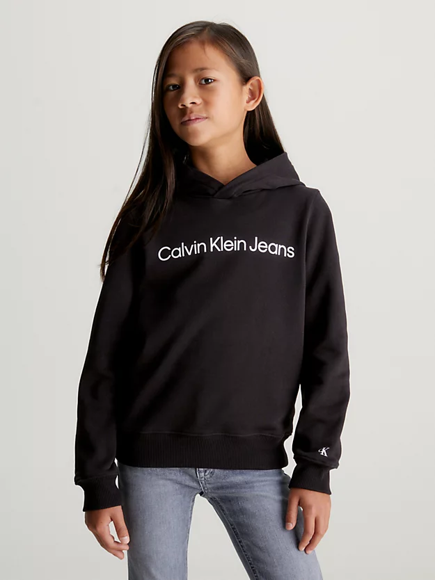 Moletom infantil com capuz e logo
