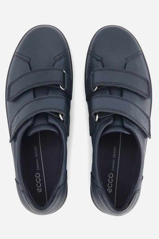 Ecco Soft 2 Sneakers donkerblauw Leer