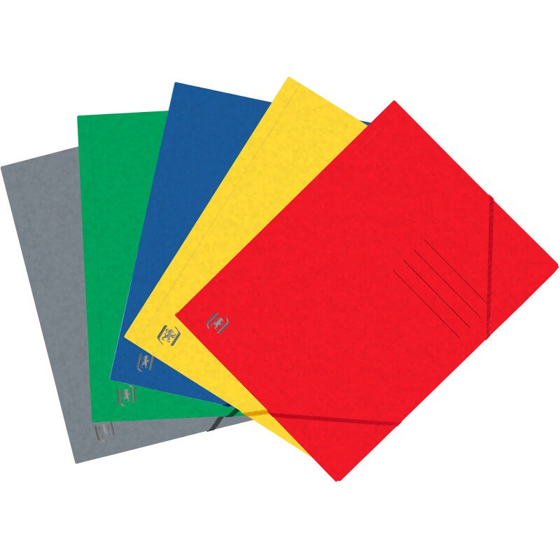Chemise Elast 3Rab. Oxford Impr. Topfile+ A4 Assorti 5C