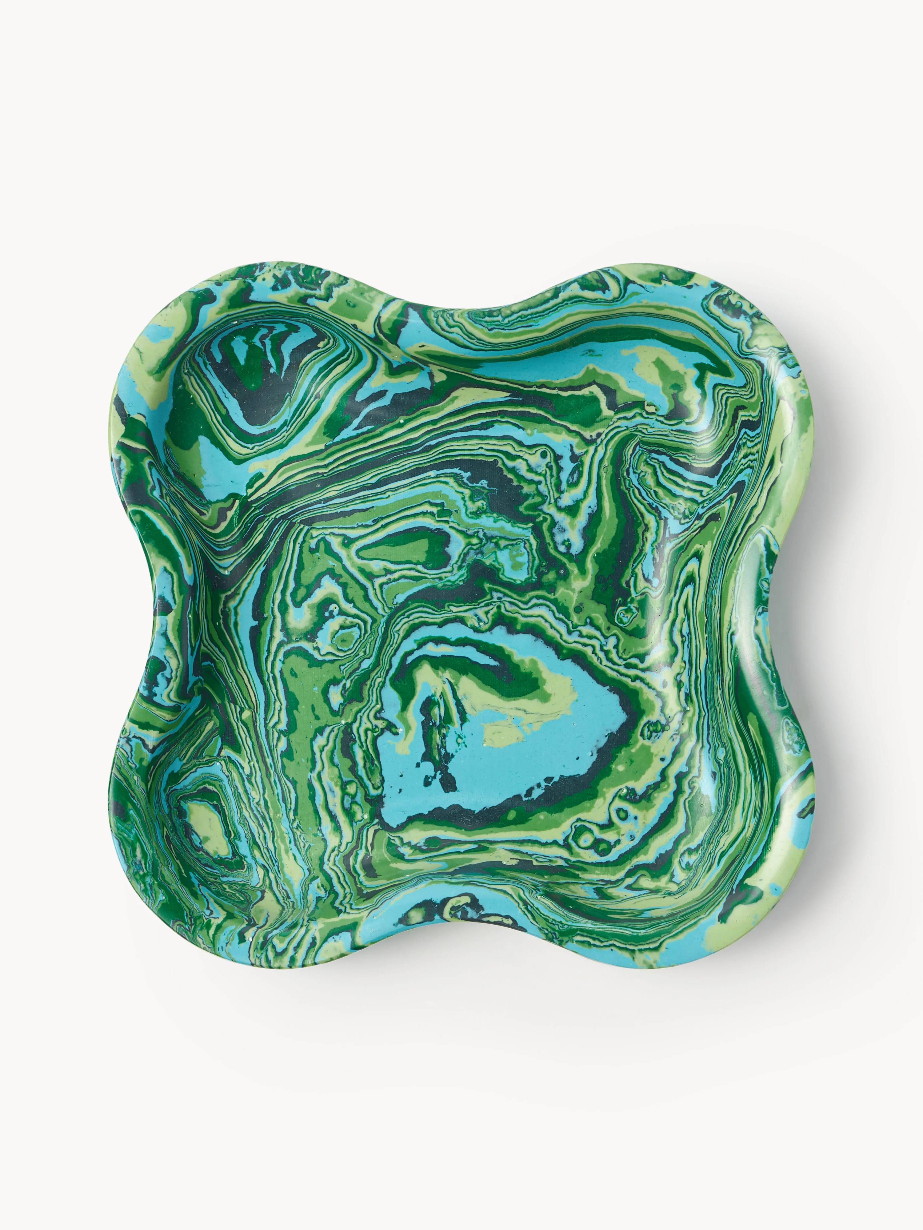 Decoratieve schalen Elara van kunstmarmer, 6-delig