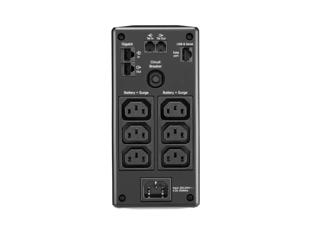 APC Back-UPS Pro BR900MI - UPS - AC 230 V - 540 Watt - 900 VA - USB - output-stikforbindelser: 6 - sort