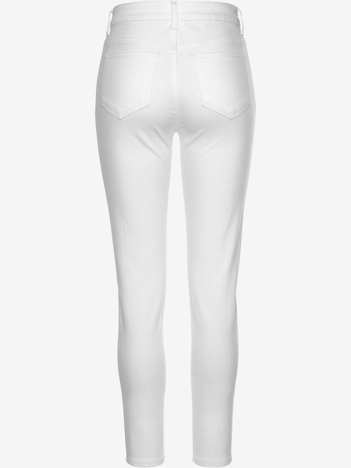 Jean taille haute coupe étroite