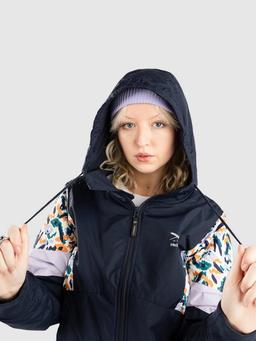Iriedaily Blotchy Jacket navy purple