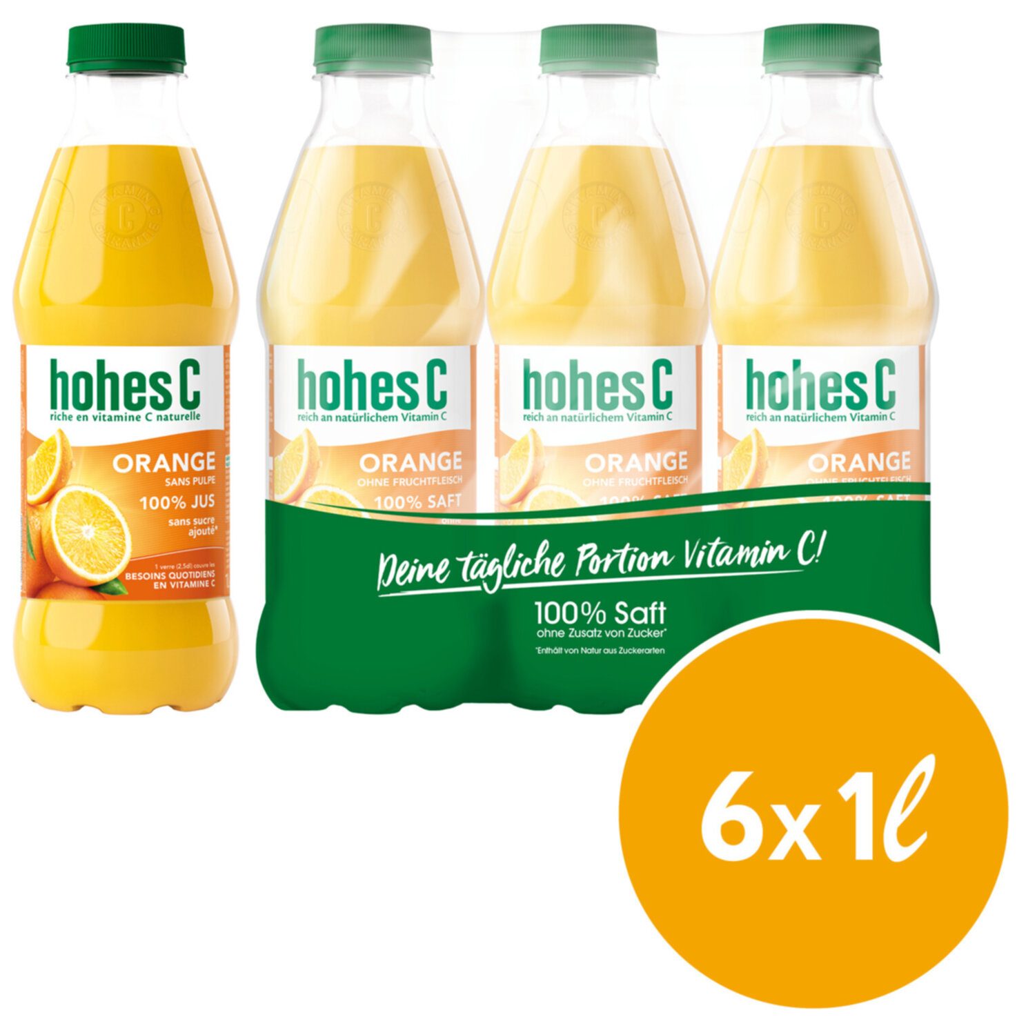 Hohes C Orangensaft 6x1l