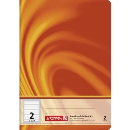 BRUNNEN Schulheft Young Vivendi A5, liniert, Liniatur 2, 16 Blatt