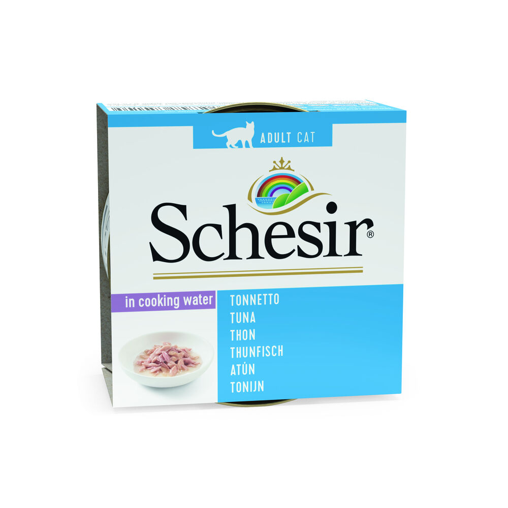 Schesir - Kattenvoer in water gekookt - 85 Gram - tonijn