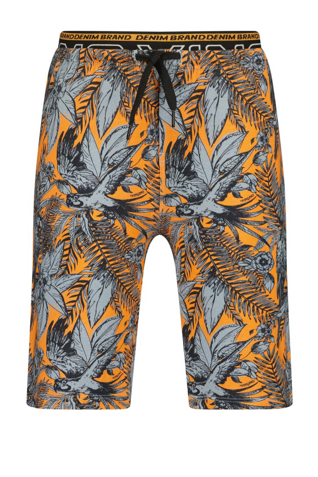 Vingino shortama Whanye grijsblauw/oranje
