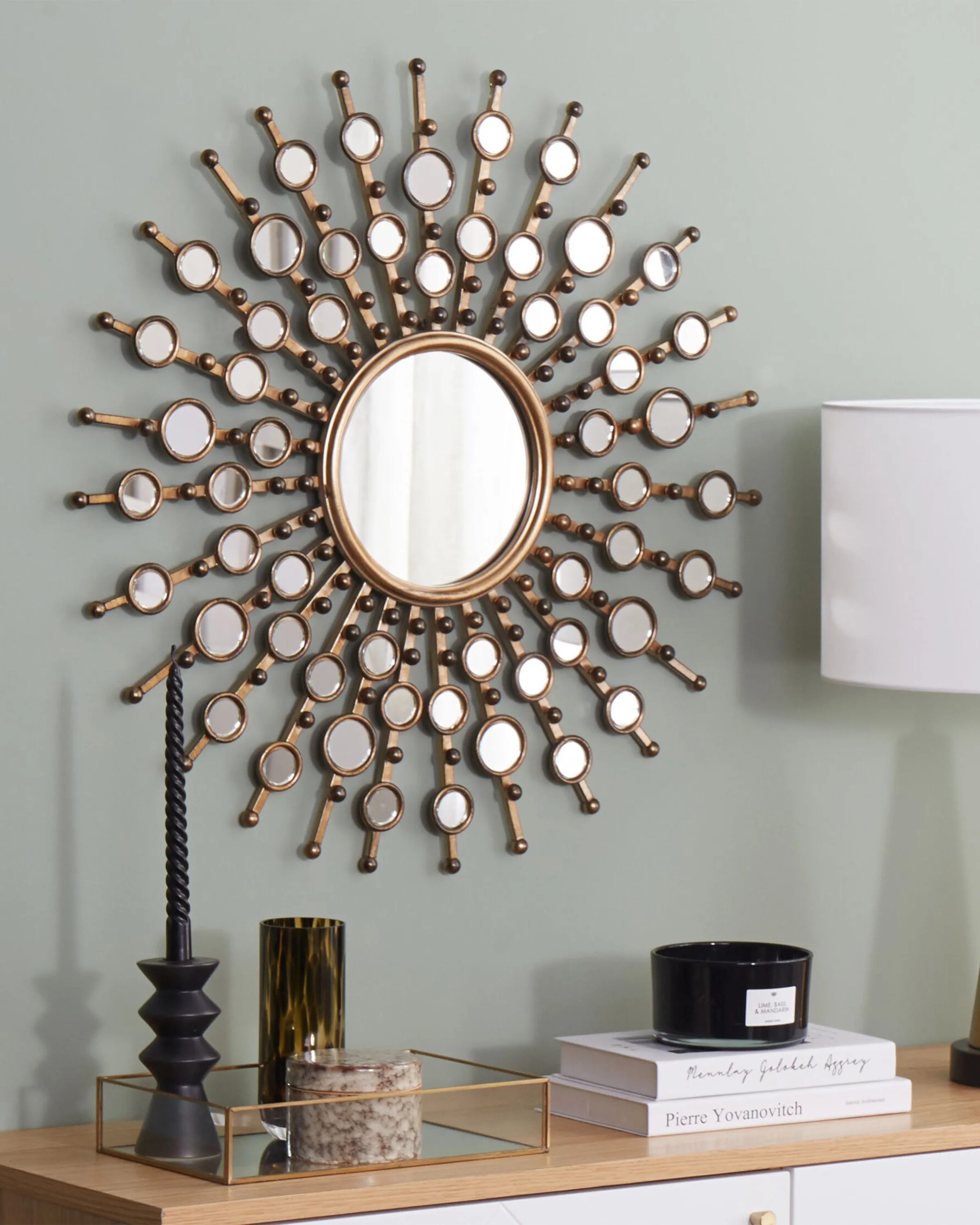 Wandspiegel BLOIS 70 cm 70 cm Metaal Goud
