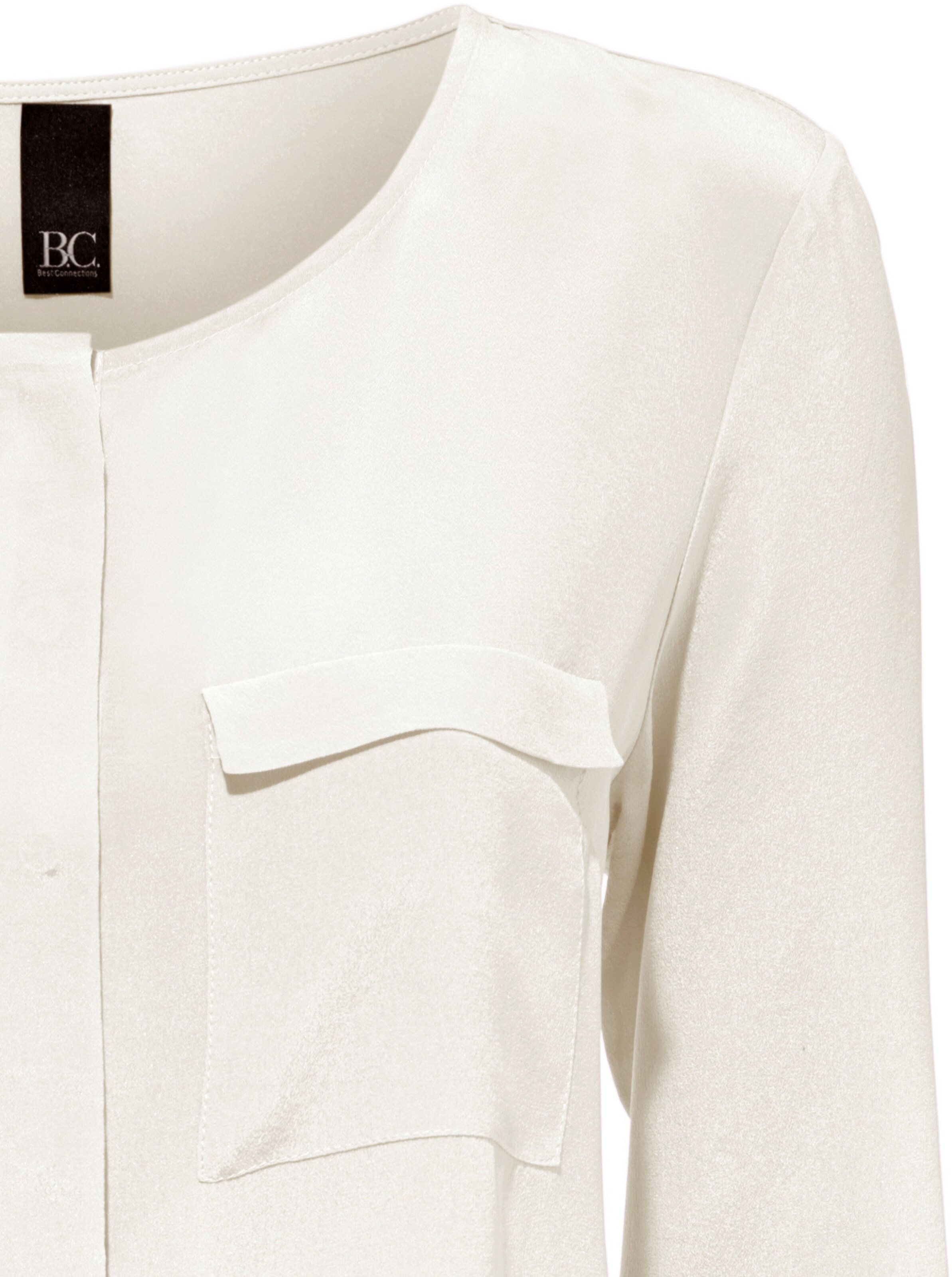 heine Seiden-Bluse in ecru