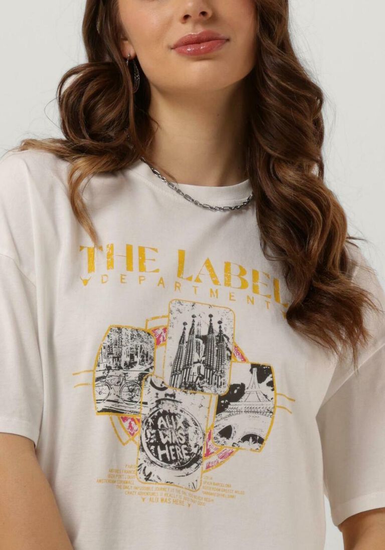 ALIX THE LABEL witte alix the label t-shirt ladies knitted the label t-shirt