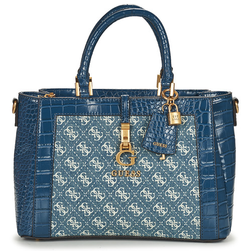 Guess - G JAMES LOGO SATCHEL - Bleu