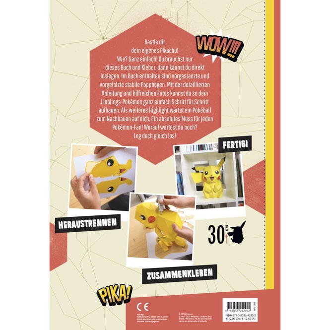 Pokémon - Pikachu - Dein Modell zum Selberbauen