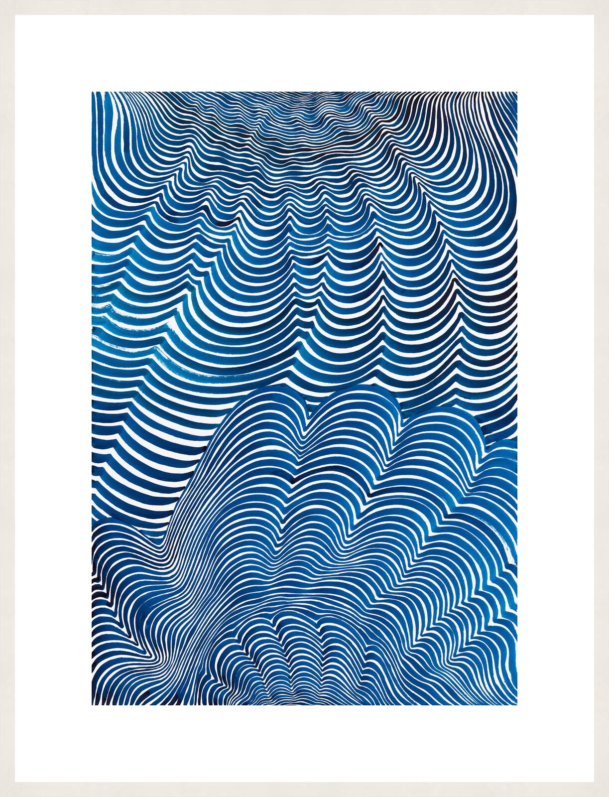 BK D36064 AT A FREQUENCY IN BLUE by Bettina Krieg - Limited Edition. Edition of: 150. Signed.