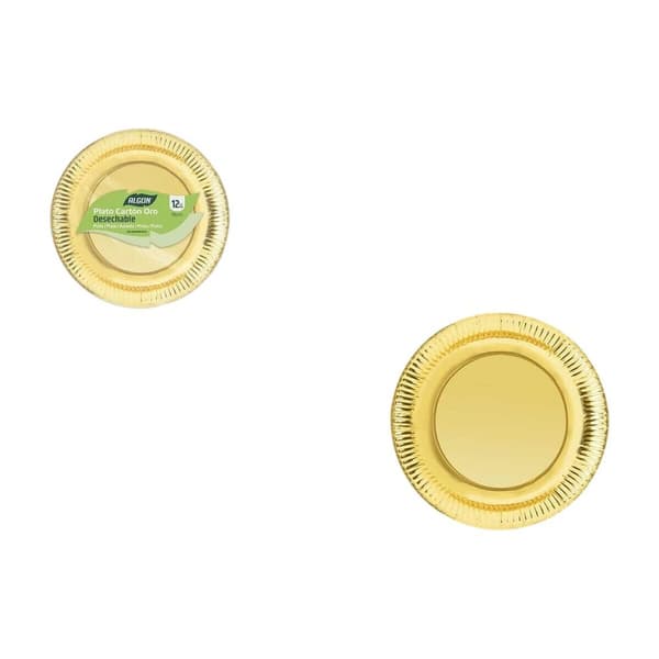 Platesett Algon Gyllen 18 cm 12 Deler (18 enheter)