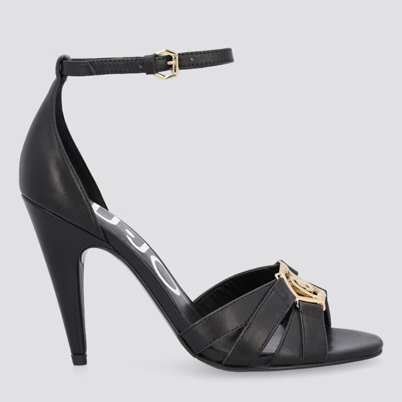 Liu-Jo Sandales en Cuir Linda noires - Talon 9 cm