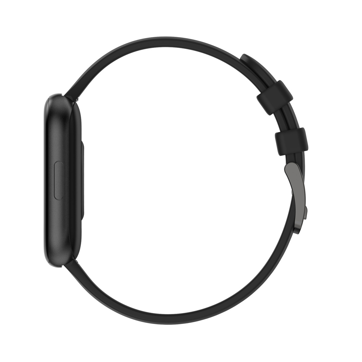 Montre SMARTY 2.0 trendy mixte connecté métal bracelet silicone noir