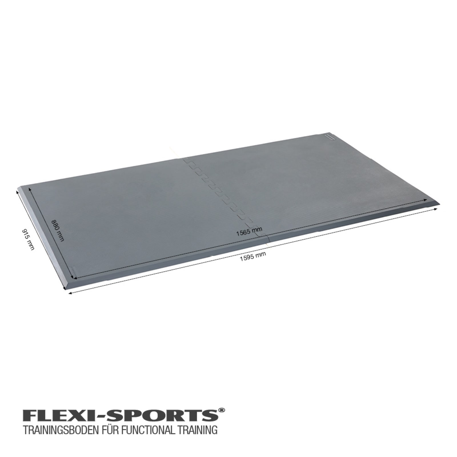 Functional Training Doppelmatte Grau 159,5cm x 91,5cm + Übungs-DVD \
