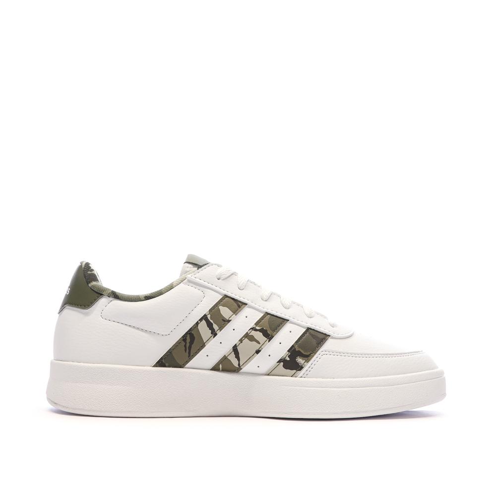 Adidas Baskets Blanc/Kaki Homme Adidas Breaknet 2.0