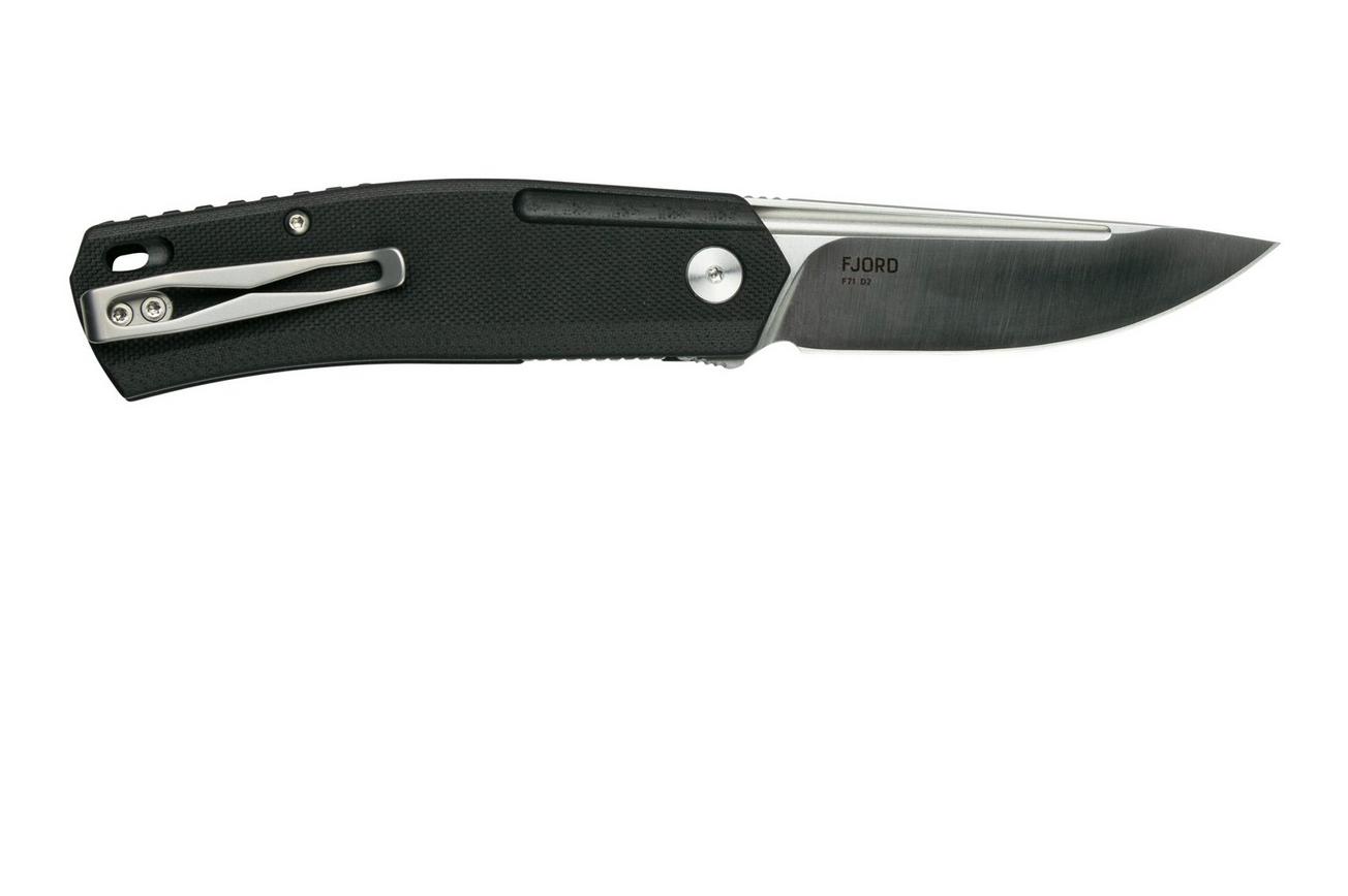 Steel Will Fjord F71-01, zwart, zakmes