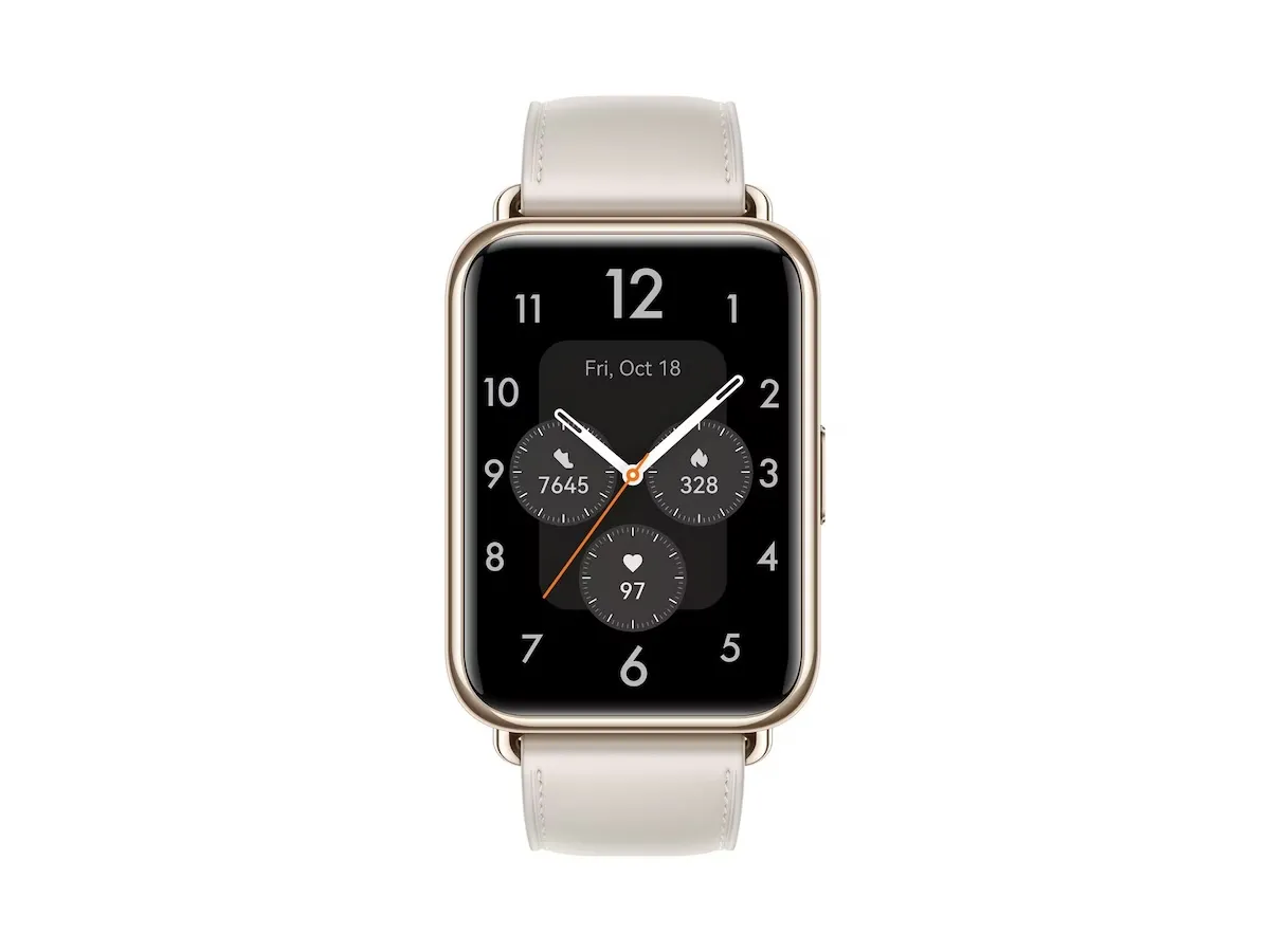 Huawei | Watch Fit 2 Classic - Smartwatch med rem - håndledsstørrelse: 140-210 mm - Hvid