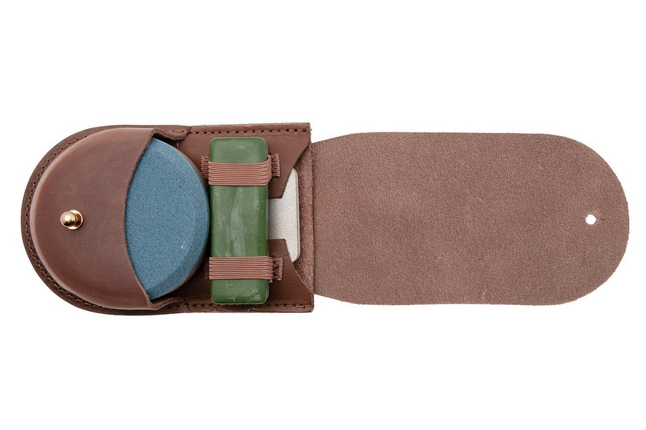 Skerper Field Sharpening Kit SVSO004, slijpset met lederen foedraal