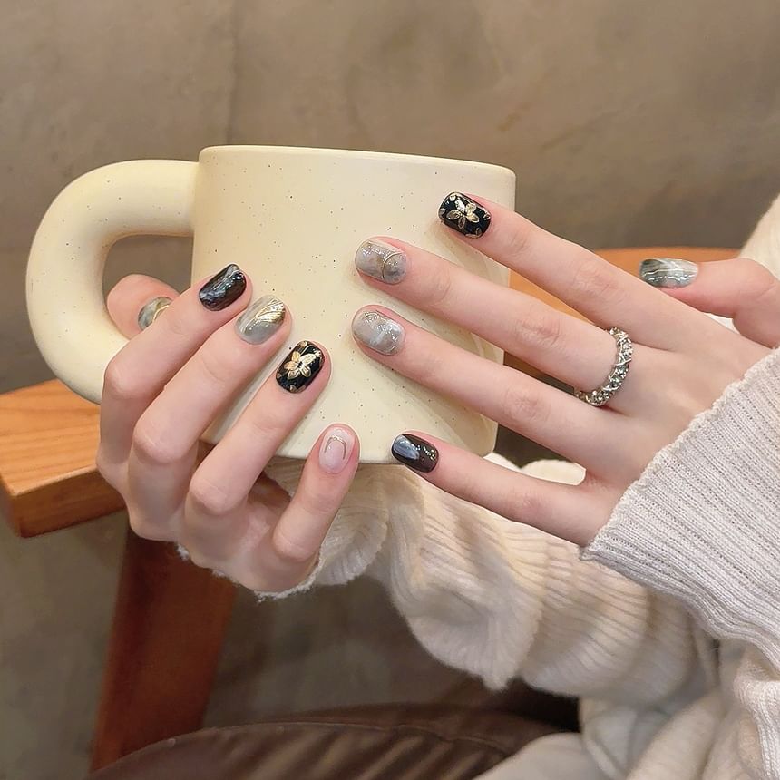 eovda - Floral Press On Nail