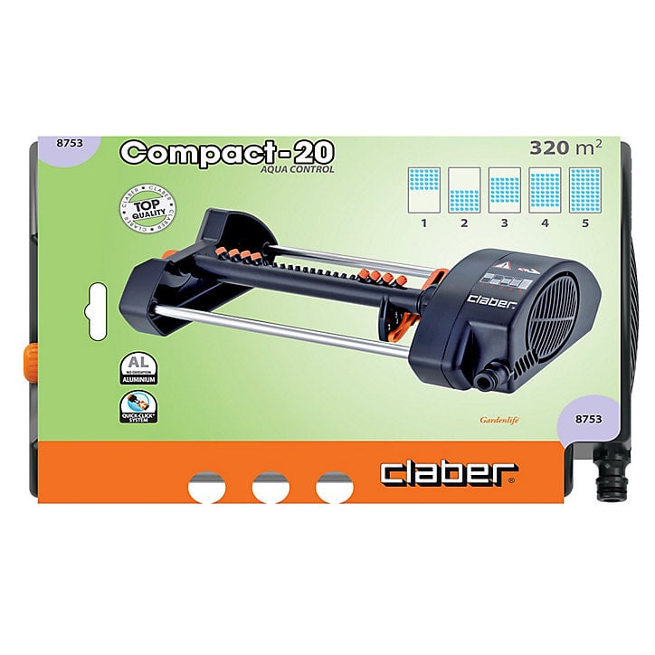 Arroseur oscillant compact 20 Claber Aqua Control