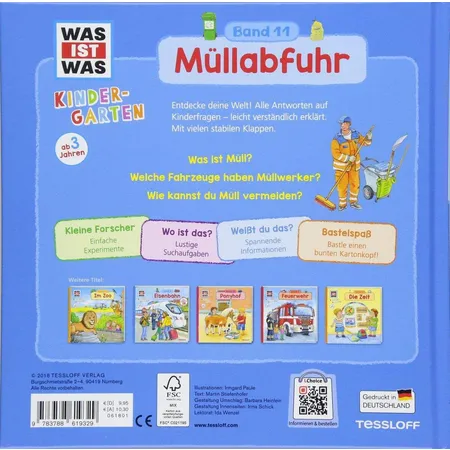 Tessloff WAS IST WAS Kindergarten, Band 11 Müllabfuhr: Wohin mit dem Abfall?
