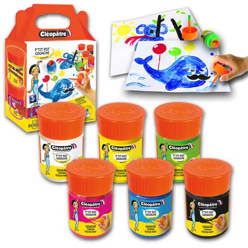 Cléopâtre Néfertari Gouache 6er-Set