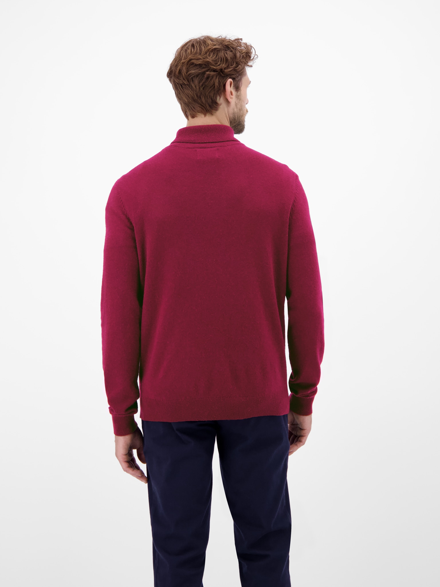 LERROS Rollkragenpullover , mit Logo Stickerei