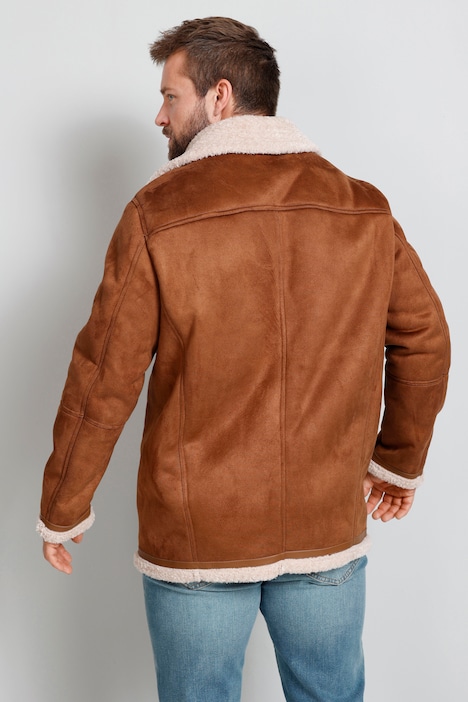 Boston Park Jacke, Lederoptik, Teddyfutter, bis 74