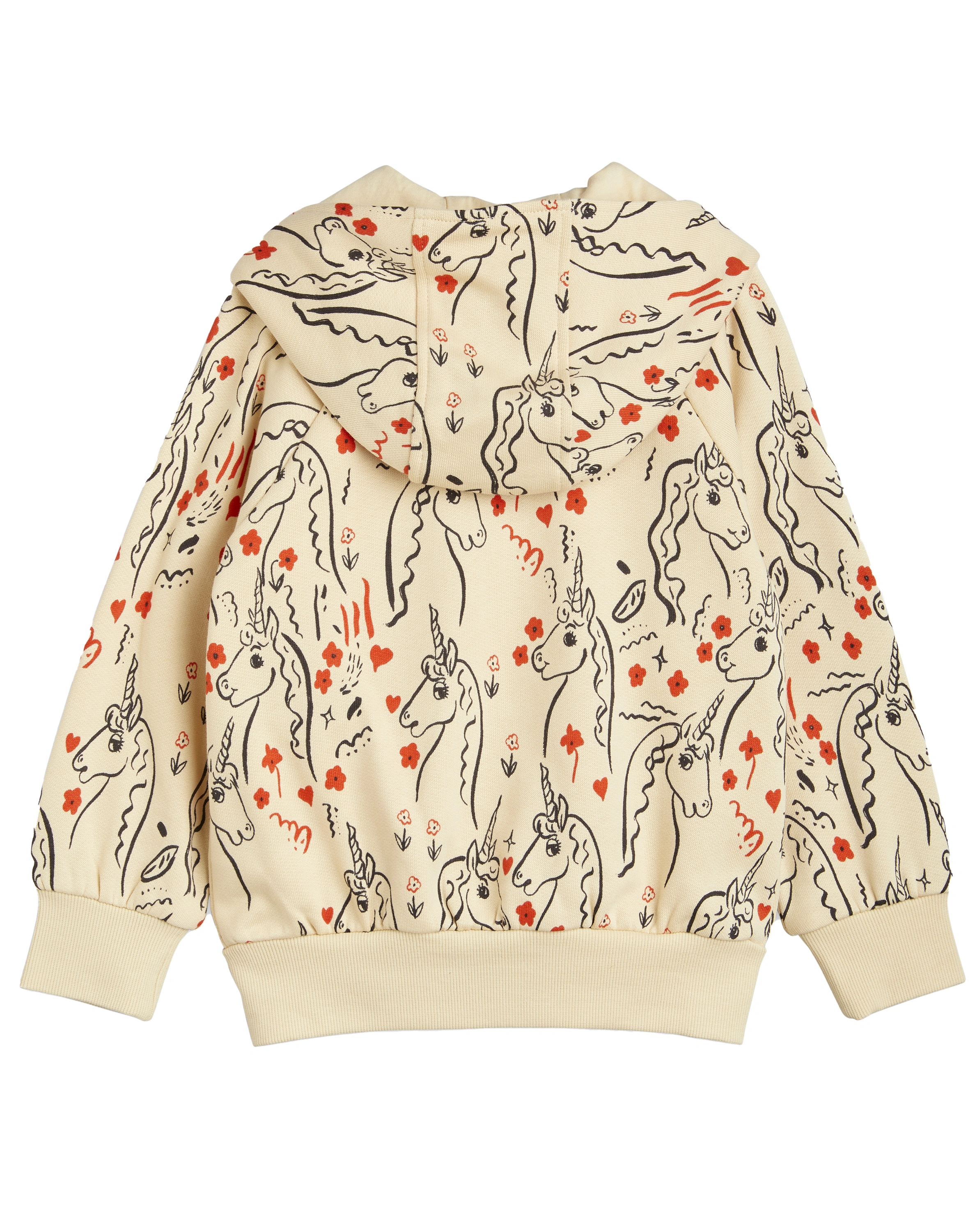 Kapuzen-Sweatjacke SCOTTISH UNICORNS AOP in yellow