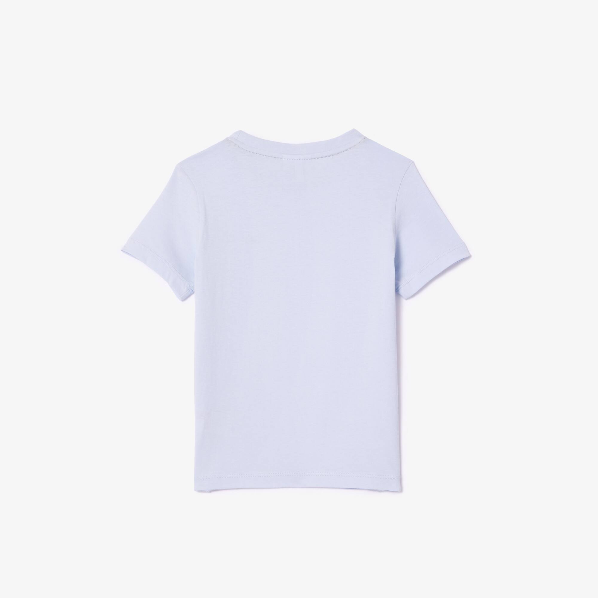 T-shirt uni en jersey de coton T-Shirts & Chemises - Bleu - Lacoste - Enfant