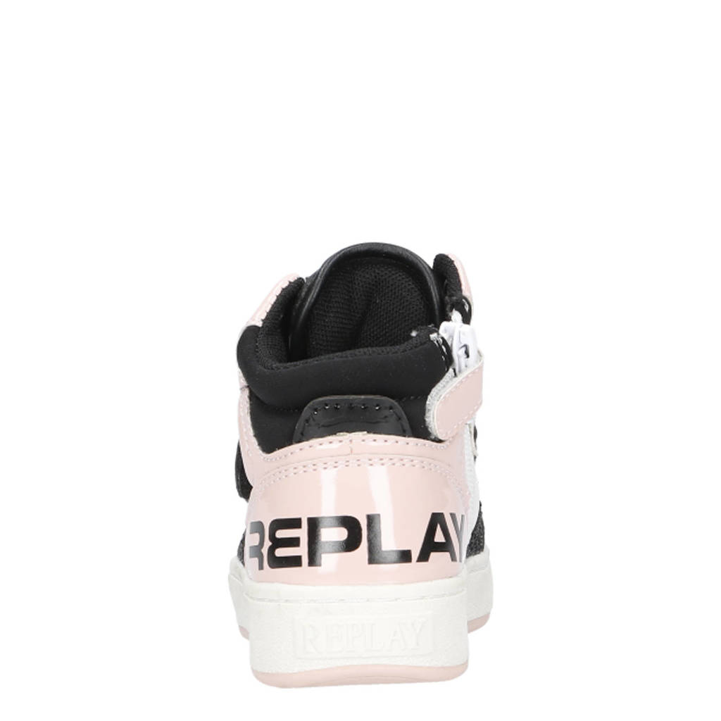 REPLAY Cobrasneakers zwart/roze