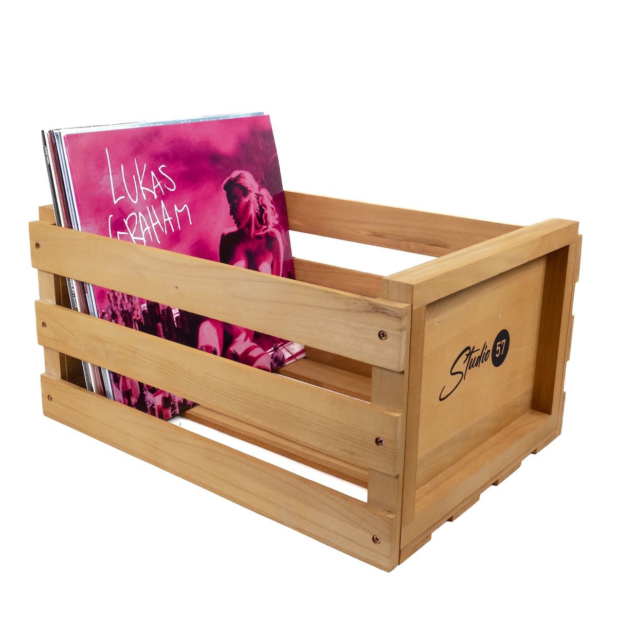 Studio 57 Oppbevaringsboks for vinylplater (Tre)