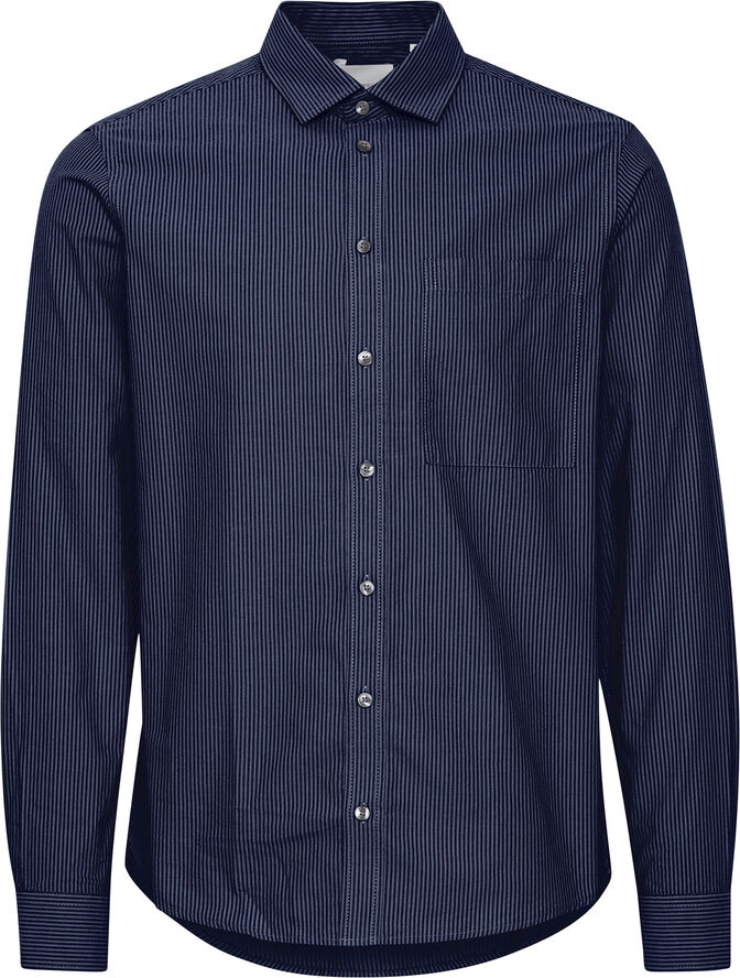 Casual Friday CFANTON LS striped oxford shirt Dark navy