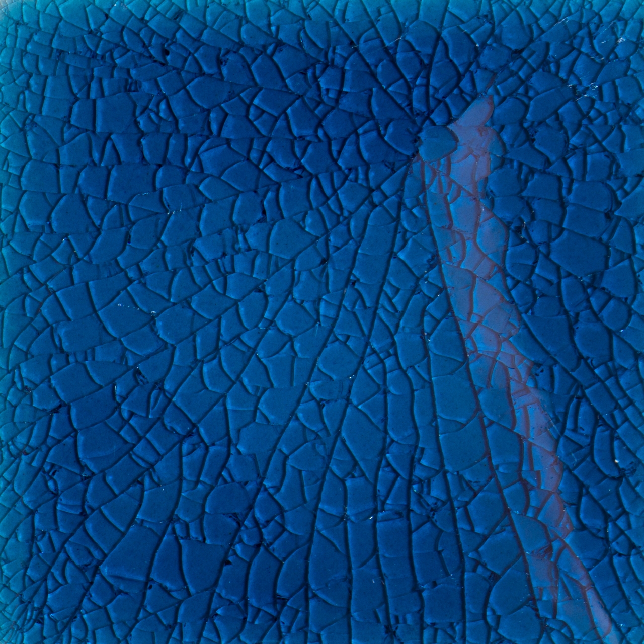 Fliese 'Craquele' ozeanblau, L 5 cm, B 5 cm von fischer's lagerhaus
