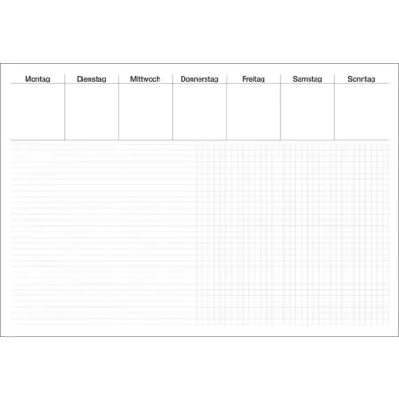 RNK Verlag Papier Notiz-Schreibtischunterlage mit 30 Blatt, 60 x 42 cm