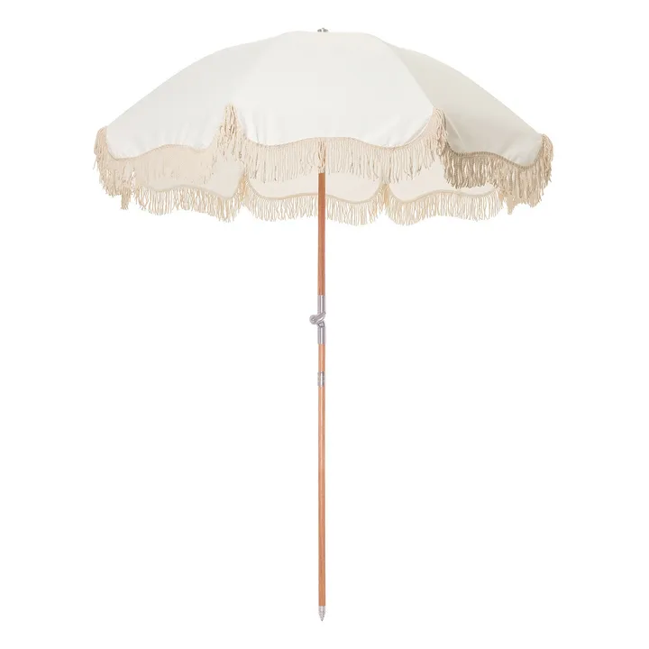 Business & Pleasure Co. Parasol frangé Premium | Blanc